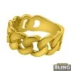 10K Gold Cuban Link Mens Ring -Luxe Jewelry Sales 10k gold cuban link mens ring hiphopbling 857003