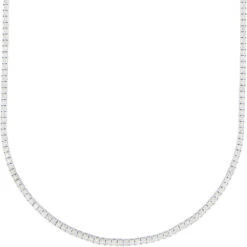 10K White Gold Diamond Tennis Chain 3MM Miracle Setting -Luxe Jewelry Sales 10k white gold diamond tennis chain 3mm miracle setting hiphopbling 515825