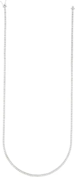 10K White Gold Diamond Tennis Chain 3MM Miracle Setting -Luxe Jewelry Sales 10k white gold diamond tennis chain 3mm miracle setting hiphopbling 677724