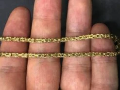 10K Yellow Gold Byzantine Chain Lightweight -Luxe Jewelry Sales 10k yellow gold byzantine chain lightweight hiphopbling 324362