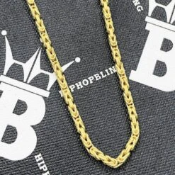 10K Yellow Gold Byzantine Chain Lightweight -Luxe Jewelry Sales 10k yellow gold byzantine chain lightweight hiphopbling 954538