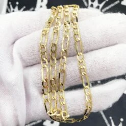Front Page 3 Front Page -Luxe Jewelry Sales 10k yellow gold figaro chain lightweight hiphopbling 244719