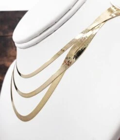 10K Yellow Gold Herringbone Chain -Luxe Jewelry Sales 10k yellow gold herringbone chain hiphopbling 768910