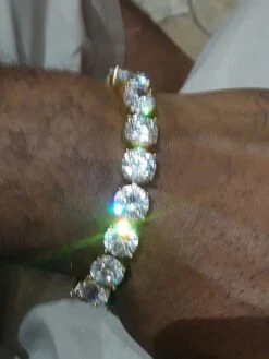 10MM CZ Gold 316L Bling Bling Tennis Bracelet 7 10MM CZ Gold 316L Bling Bling Tennis Bracelet -Luxe Jewelry Sales 10mm cz gold 316l bling bling tennis bracelet hiphopbling 186564