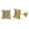 3D Box Kite L Gold Micro Pave Earrings 1 3D Box Kite L Gold Micro Pave Earrings -Luxe Jewelry Sales 3d box kite l gold micro pave earrings hiphopbling 259950