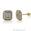 3D Smooth Box Gold CZ Micro Pave Bling Earrings 1 3D Smooth Box Gold CZ Micro Pave Bling Earrings -Luxe Jewelry Sales 3d smooth box gold cz micro pave bling earrings hiphopbling 807322