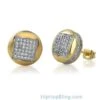 3D Square In Circle Gold CZ Bling Bling Earrings 2 3D Square In Circle Gold CZ Bling Bling Earrings -Luxe Jewelry Sales 3d square in circle gold cz bling bling earrings hiphopbling 304188