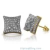 3D X Kite Gold CZ Micro Pave Hip Hop Earrings -Luxe Jewelry Sales 3d x kite gold cz micro pave hip hop earrings hiphopbling 183499