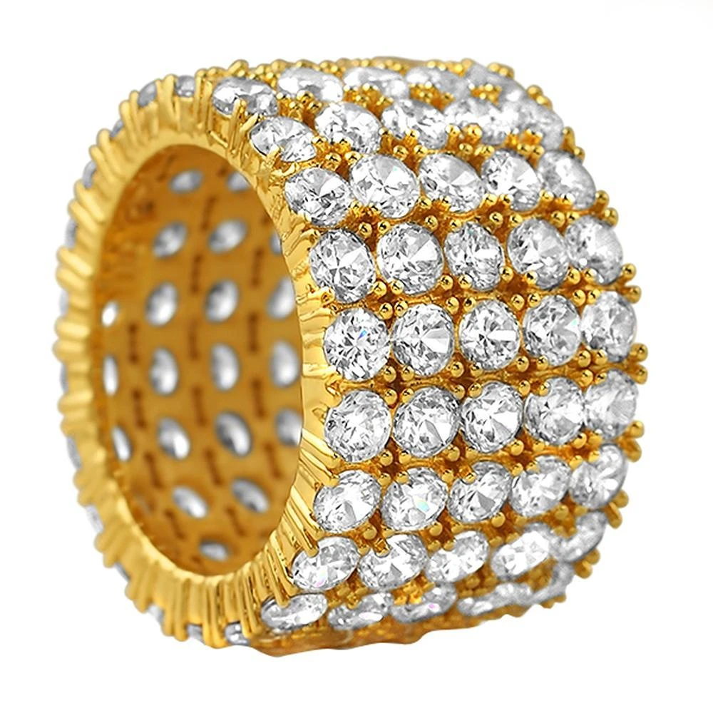 5 Row CZ Eternity Gold Ring 3 5 Row CZ Eternity Gold Ring