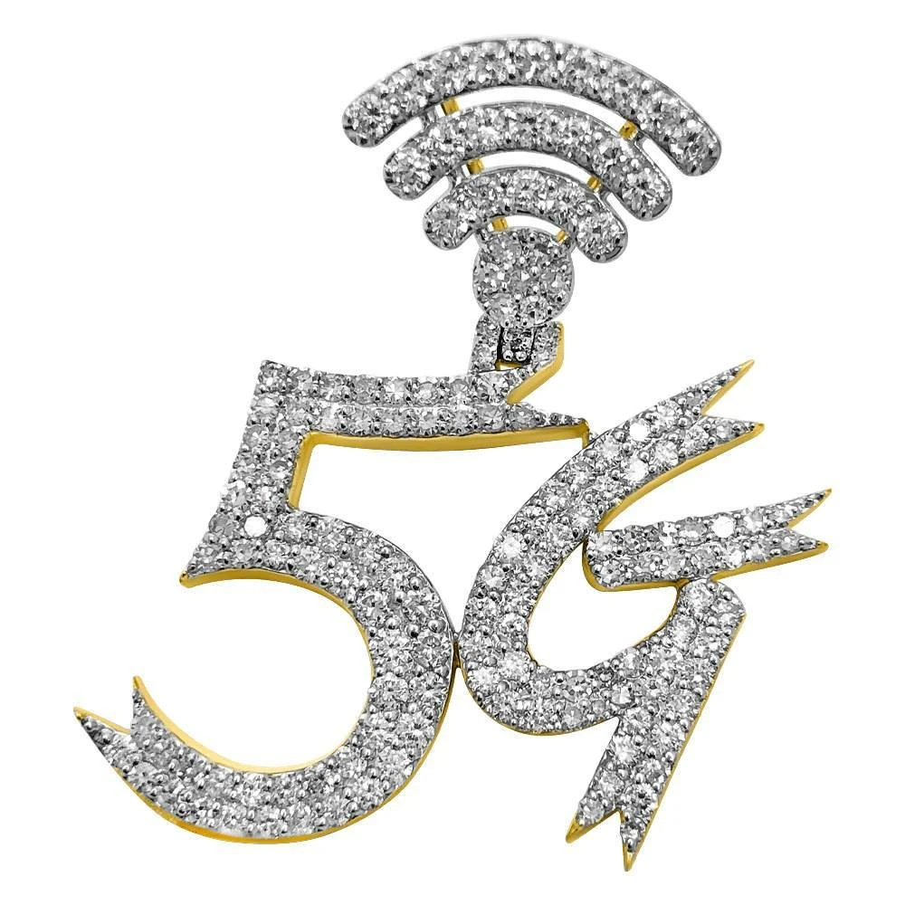 5G Diamond Pendant 1.50cttw 10K Yellow Gold 3 5G Diamond Pendant 1.50cttw 10K Yellow Gold