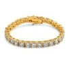 6MM CZ 1 Row Bling Bling Tennis Bracelet Gold 2 6MM CZ 1 Row Bling Bling Tennis Bracelet Gold -Luxe Jewelry Sales 6mm cz 1 row bling bling tennis bracelet gold hiphopbling 633501