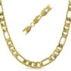 8MM Figaro IP Gold Stainless Steel Chain Necklace -Luxe Jewelry Sales 8mm figaro ip gold stainless steel chain necklace 30 hiphopbling 433274