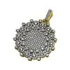 .925 Silver Mega Icey CZ Bling Bling Circle Gold Pendant -Luxe Jewelry Sales 925 silver mega icey cz bling bling circle gold pendant hiphopbling 599085