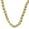.925 Sterling Silver Bling Bling Rope Chain 8MM CZ Gold -Luxe Jewelry Sales 925 sterling silver bling bling rope chain 8mm cz gold 16 hiphopbling 555385