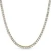 Asscher 4MM 1 Row CZ Gold Tennis Chain -Luxe Jewelry Sales asscher 4mm 1 row cz gold tennis chain 20 hiphopbling 651171