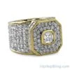 Asscher Gold Bling Bling Boss Ring -Luxe Jewelry Sales asscher gold bling bling boss ring hiphopbling 185380