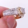 Baguette Solitaire Diamond Ring 1.37cttw 10K Yellow Gold