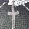Baguette Tall Cross Diamond 1.16 Carat Pendant 10K White Gold -Luxe Jewelry Sales baguette tall cross diamond 116 carat pendant 10k white gold hiphopbling 666802
