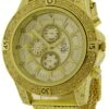 Bling Bling Gold Chrono Mesh Hip Hop Watch -Luxe Jewelry Sales bling bling gold chrono mesh hip hop watch hiphopbling 284845