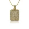 Bling Bling Mini Gold Dog Tag CZ Pendant 2 Bling Bling Mini Gold Dog Tag CZ Pendant -Luxe Jewelry Sales bling bling mini gold dog tag cz pendant hiphopbling 134536