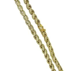 Bling Bling Rope Chain 8MM In Gold -Luxe Jewelry Sales bling bling rope chain 8mm in gold hiphopbling 967647