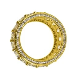 Bling Bling Royal 360 Eternity Band Gold CZ Ring -Luxe Jewelry Sales bling bling royal 360 eternity band gold cz ring 7 hiphopbling 865441