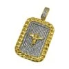 Cherub Angel Gold Cuban CZ Rectangle Pendant 2 Cherub Angel Gold Cuban CZ Rectangle Pendant -Luxe Jewelry Sales cherub angel gold cuban cz rectangle pendant default title hiphopbling 473063