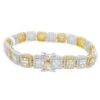 Cluster Link Diamond Bracelet 8.88 Carats 10K Yellow /White Gold -Luxe Jewelry Sales cluster link diamond bracelet 888 carats 10k yellow white gold hiphopbling 449418