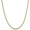 Cuban Chain 3MM Gold Stainless Steel -Luxe Jewelry Sales cuban chain 3mm gold stainless steel 24 hiphopbling 425589