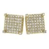 Custom Micro Pave Earrings Gold CZ Cube 1 Custom Micro Pave Earrings Gold CZ Cube -Luxe Jewelry Sales custom micro pave earrings gold cz cube default title hiphopbling 912701