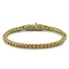 CZ Clasp 4MM Gold Stainless Steel Franco Bracelet -Luxe Jewelry Sales cz clasp 4mm gold stainless steel franco bracelet hiphopbling 250277