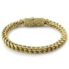 CZ Clasp 6MM Gold Stainless Steel Franco Bracelet -Luxe Jewelry Sales cz clasp 6mm gold stainless steel franco bracelet default title hiphopbling 158999