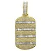 Dog Tag Baguette Diamond Pendant 2.90cttw 10K Yellow Gold -Luxe Jewelry Sales dog tag baguette diamond pendant 290cttw 10k yellow gold hiphopbling 862398