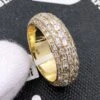 Domed Emerald Cut Eternity Band Diamond Ring 3.46cttw 14K Yellow Gold -Luxe Jewelry Sales domed emerald cut eternity band diamond ring 346cttw 14k yellow gold hiphopbling 445327