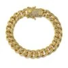 Gold 10MM Miami Cuban CZ Bling Ice Lock Bracelet -Luxe Jewelry Sales gold 10mm miami cuban cz bling ice lock bracelet hiphopbling 817484
