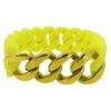 Gold Cuban Yellow Rubber Bracelet -Luxe Jewelry Sales gold cuban yellow rubber bracelet hiphopbling 102488
