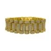 Gold President CZ Bling Bling Bracelet 22MM -Luxe Jewelry Sales gold president cz bling bling bracelet 22mm hiphopbling 305868