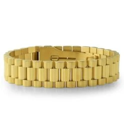 Gold Presidential Bracelet With Watch Buckle