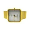 Gold With White Dial Square Mesh Band Watch -Luxe Jewelry Sales gold with white dial square mesh band watch default title hiphopbling 702549