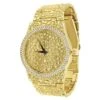 Golden Nugget Iced Out Double Bezel Hip Hop Watch -Luxe Jewelry Sales golden nugget iced out double bezel hip hop watch yellow gold hiphopbling 746801
