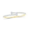 Heart Baguette Diamond Bangle Bracelet 10K Gold -Luxe Jewelry Sales heart baguette diamond bangle bracelet 10k gold 10k yellow gold hiphopbling 213489