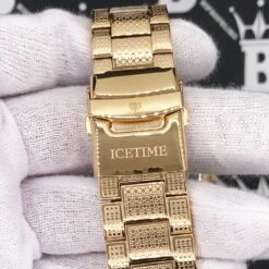 Heavy Gold BLING 1 Row .25cttw Diamond Watch Icetime -Luxe Jewelry Sales heavy gold bling 1 row 25cttw diamond watch icetime hiphopbling 894809