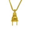 HipHopBling Gold 3D Hip Hop Plug Pendant -Luxe Jewelry Sales hiphopbling gold 3d hip hop plug pendant hiphopbling 282232