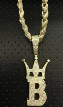 HipHopBling Logo 3D Large Gold Micro Pave Pendant 24 HipHopBling Logo 3D Large Gold Micro Pave Pendant -Luxe Jewelry Sales hiphopbling logo 3d large gold micro pave pendant hiphopbling 294377