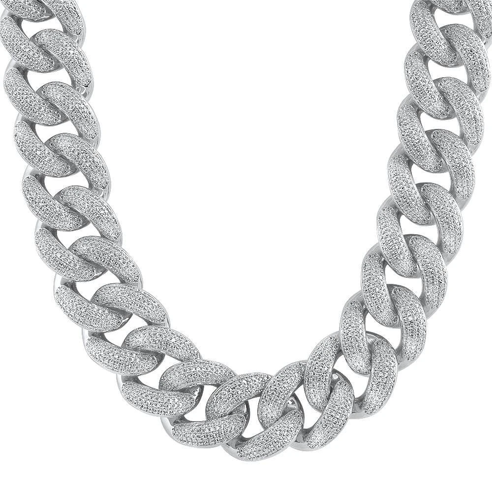 HUGE 24MM 3D Cuban Bling Bling Chain White/Yellow Gold 5 HUGE 24MM 3D Cuban Bling Bling Chain White/Yellow Gold - Image 3