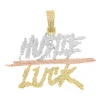 Hustle Luck Diamond Pendant 1.70cttw 3 Tone 10K Gold