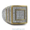 Ice Stacked Gold CZ Micro Pave Iced Out Ring -Luxe Jewelry Sales ice stacked gold cz micro pave iced out ring hiphopbling 254930