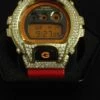 Iced Out Gold G Shock Red Watch DW6900 -Luxe Jewelry Sales iced out gold g shock red watch dw6900 hiphopbling 975401