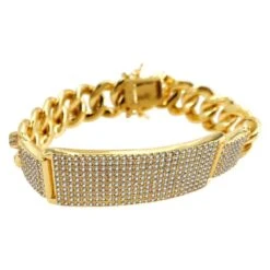 ID Cuban Bracelet Micro Pave Bling Gold Bracelet 9 ID Cuban Bracelet Micro Pave Bling Gold Bracelet -Luxe Jewelry Sales id cuban bracelet micro pave bling gold bracelet 7 hiphopbling 117025