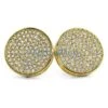 Jumbo Circle Gold Micro Pave CZ Bling Bling Earrings -Luxe Jewelry Sales jumbo circle gold micro pave cz bling bling earrings hiphopbling 242713